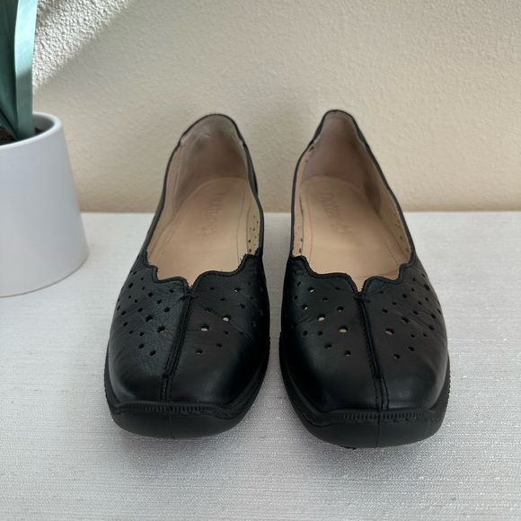 Hotter Zoe Black Soft Leather Wedge Loafers Woman’s EU39 US8 - Picture 5 of 13